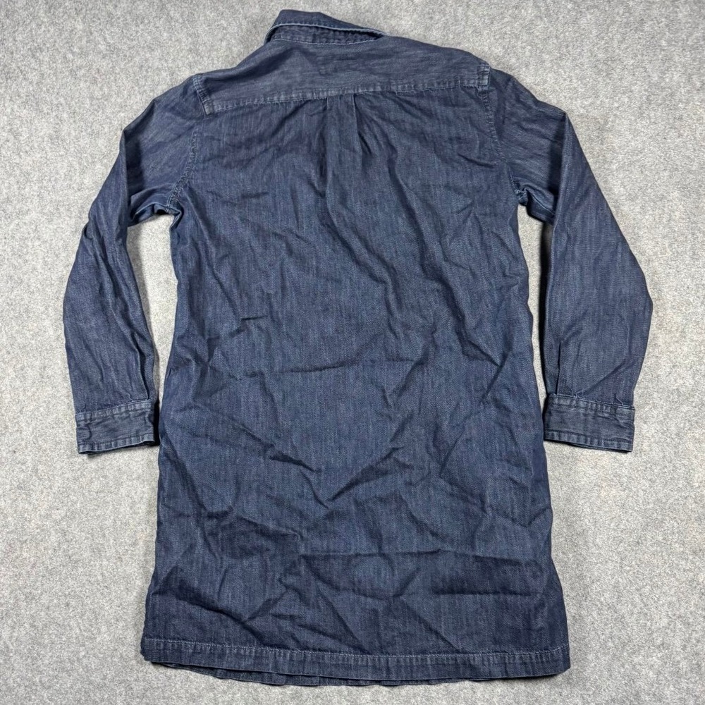Denim & Supply Ralph Lauren Lace Up Denim Shirt Dress Dark Wash Women Large - Picture 2 of 10